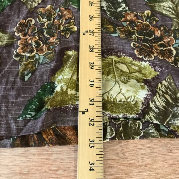 Tommy Bahama Hawaiian Shirt Men XXL Green Floral Button Up Pocket Short Sleeve - Picture 6 of 13